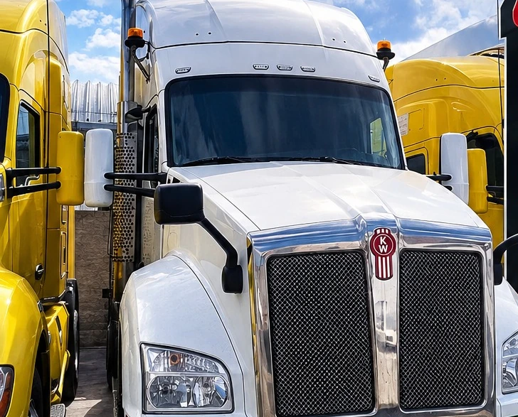 Fotografía real del Kenworth T880, modelo 2024, color Blanco, referencia KW-007