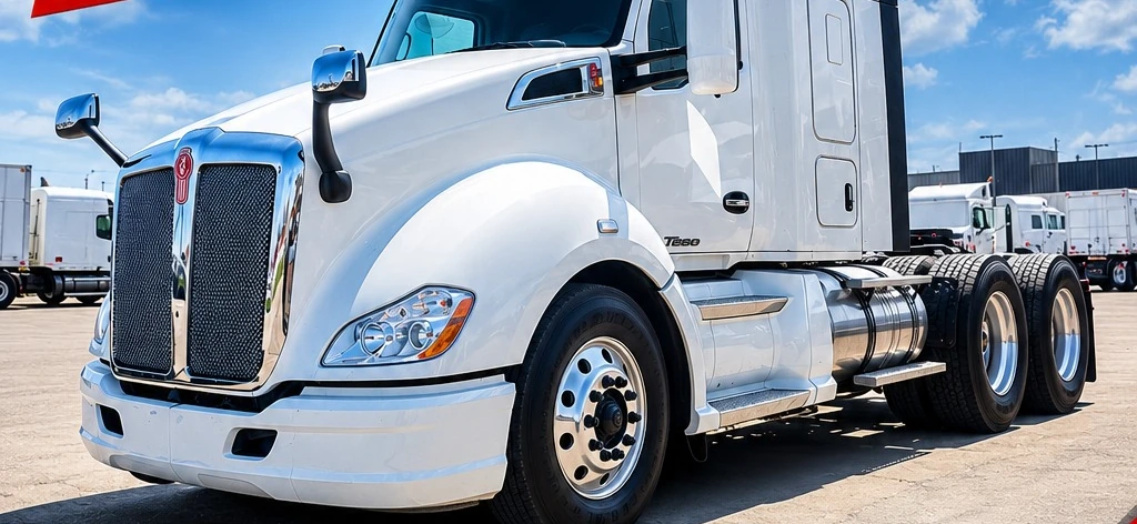 Fotografía real del Kenworth T680, modelo 2016, color Blanco, referencia KW-008