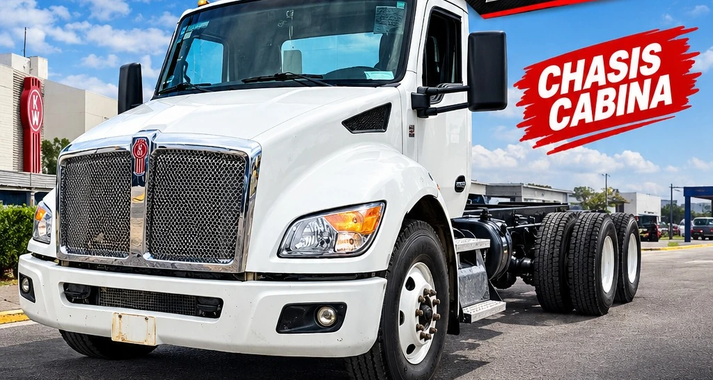 Fotografía real del Kenworth T380, modelo 2023, color Blanco, referencia KW-009